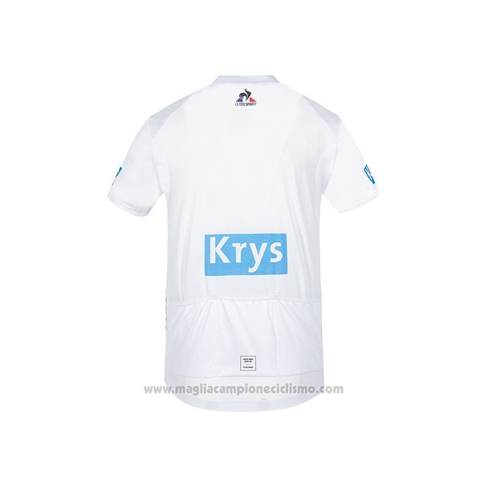 2021 Abbigliamento Ciclismo Tour de France Bianco Manica Corta e Salopette